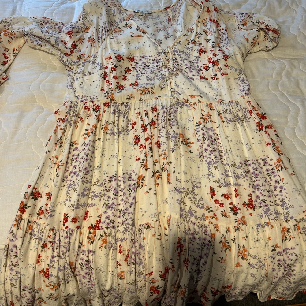 American eagle boho floral babydoll dress